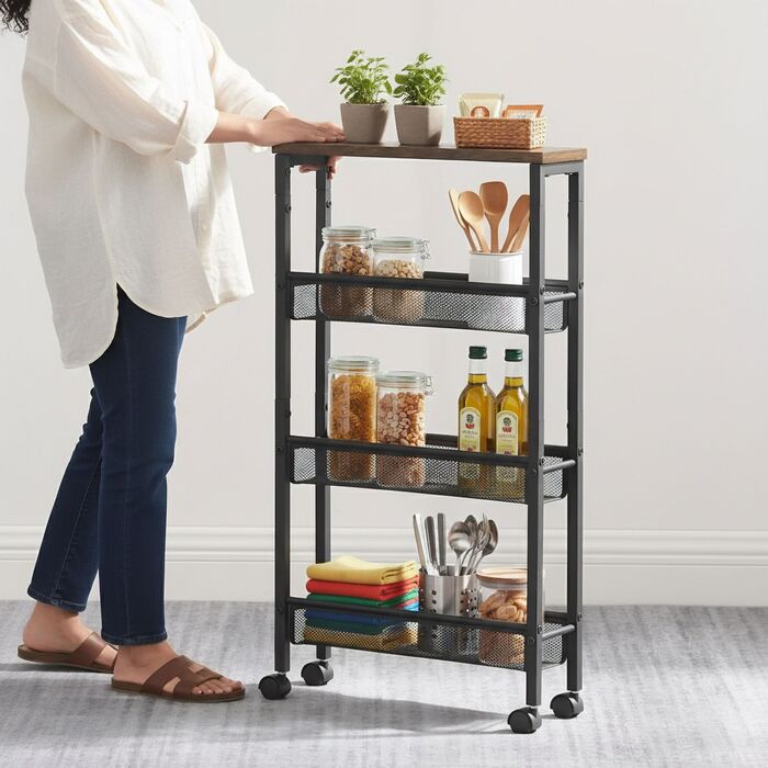 Органайзер Relaxdays для ванної кімнати з 4 ярусами