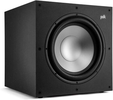 Активний сабвуфер Polk Audio Monitor XT12, 12-дюймовий сабвуфер, підсилювач класу AB 100 Вт, чорний