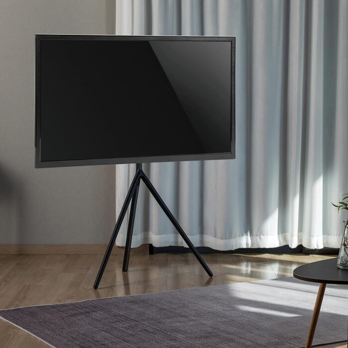 Кріплення для телевізора pro.tec Valle, до 65 дюймів, VESA 400x400, чорний металевий підставка