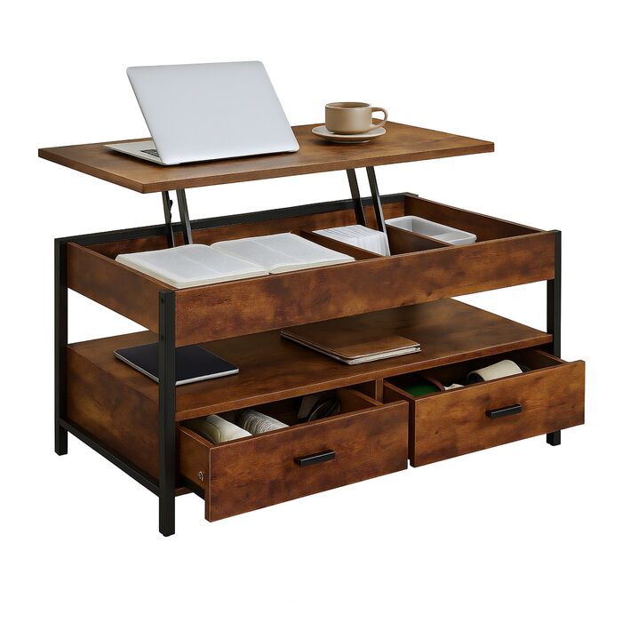 Зручний столик Relaxdays з місцем для зберігання