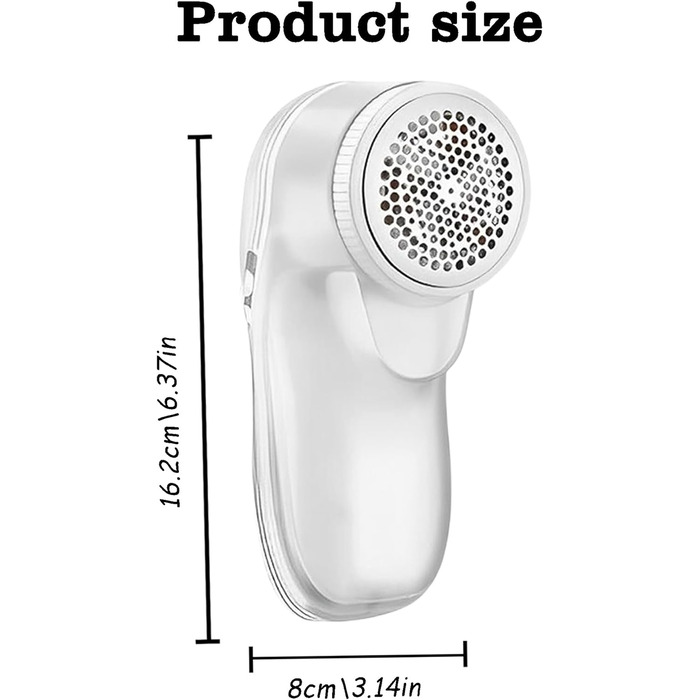 Тканинна бритва та засіб для видалення ворсу для одягу швидко та легко видаляє таблетки, пух і помпони, щоб одяг і ковдри знову виглядали як нові