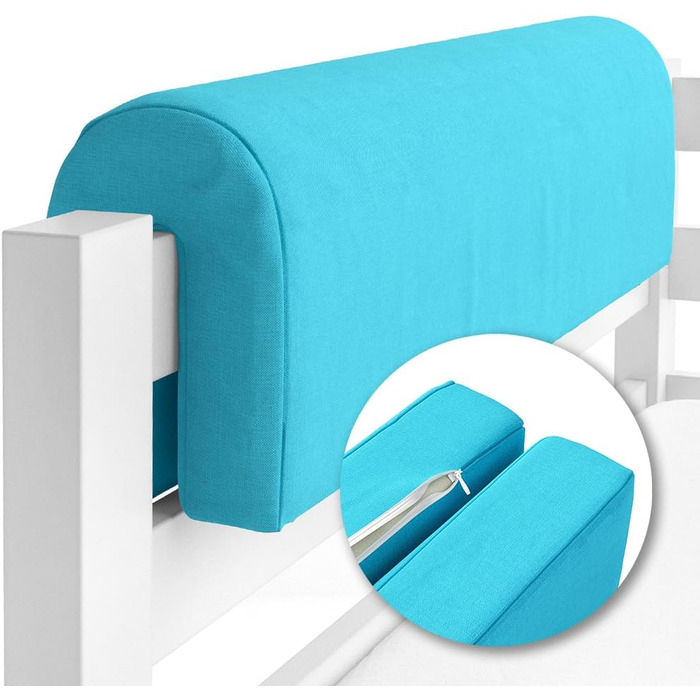 Бортик для ліжечка Bettumrandung 70x20 см, туркіс, захисний, регульований