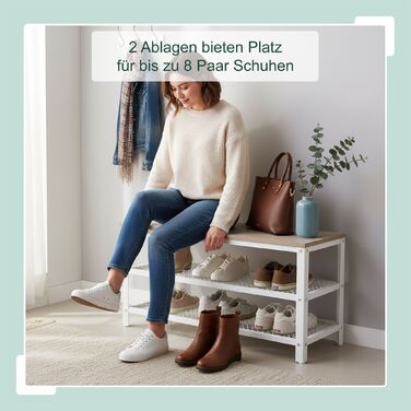 Сховище для взуття Relaxdays з 2 полицями