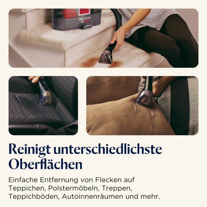 BISSELL SpotClean ProHeat: професійний мийник для килимів та м'яких меблів з HeatWave технологією, 330W, 36988