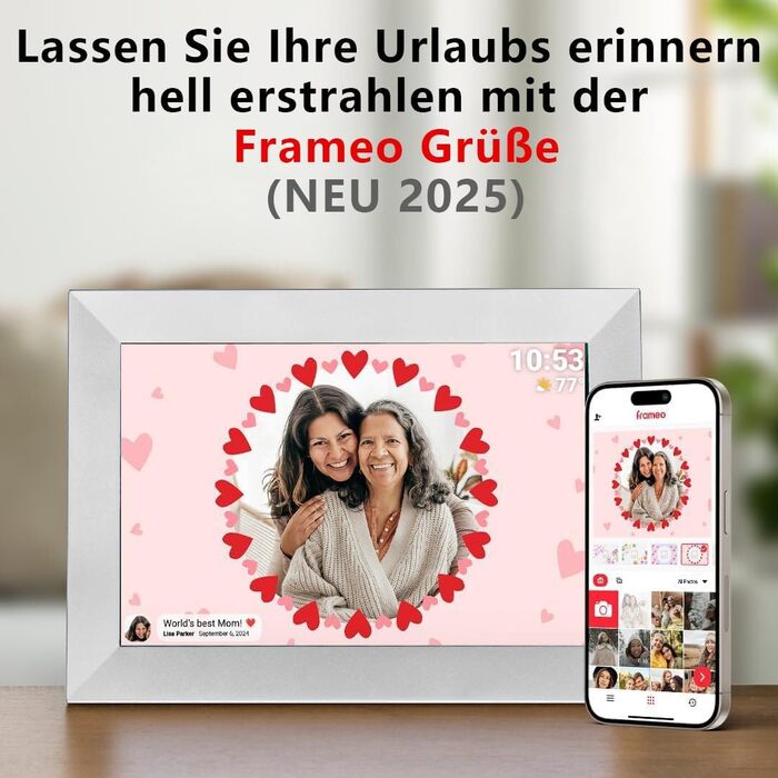 Frameo: Цифровий фоторамка 10.1