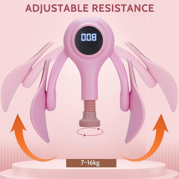 Тренажер для стегон Umelee для жінок з регулюванням лічильника і сили рожевий