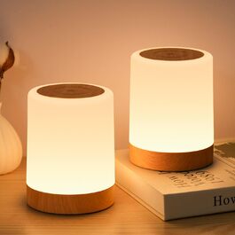 Світлодіодний приліжковий світильник Touch Dimmable набір з 2 шт. , бездротовий зв'язок, синхронізація та пам'ять, 256 кольорів RGB, 3 режими