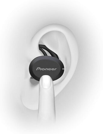 Бездротові спортивні навушники-вкладиші Pioneer E8TW-P, Bluetooth, 3 години відтворення, Чорний