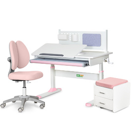 Комплект (L) ErgoKids TH-325 Pink (парта + крісло + тумба) (арт. TH-325 + Y-412 Lite + BD C3_PINK)