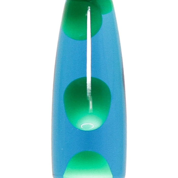 Лампа CELLUSTOP з воском у формі ракети - лава-лампа для ракети - магматична лампа для встановлення - 2 лампочки R39 в комплекті - вимикач - 25 Вт - 34 см - скло та алюміній - зелений