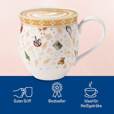 Villeroy & Boch Toy's Delight: Сніданок на двох - сервіз для двох осіб (6 предметів), білий/червоний, святковий дизайн