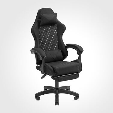 Ігровий крісло Mars Gaming MGC-PRO: чорний, дихаюча тканина, регульовані підлокітники, підтримка спини