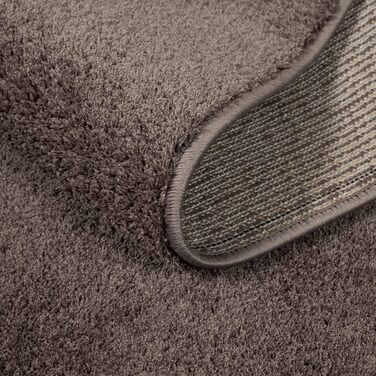 Килим міський кошлатий килим бігун мікрополіестер з високим ворсом однотонний вітальня спальня, розмір 80 х 300 см (круглий, сірий, 160 смх160 см круглий)