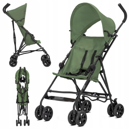 Дитячий візок-парасолька Lorelli VAYA Green: легкий прогулянковий візок до 22 кг, вага 4 кг