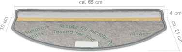 Кеттельсервіс-Килимки Metzker для східчастих килимків Vorwerk Durango напівкруглі (18 шт., бірюзовий колір)