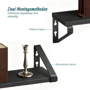 Набір полиць для стін Relaxdays (3 розміри)