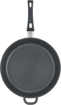 Сковорода Berndes Vario Click 32 см з індукційним дном, знімним ручками, антипригарним покриттям, для всіх плит, з високим бортиком, алюмінієвий литвий корпус, чорна