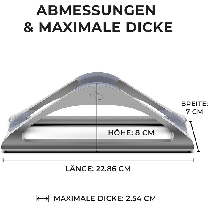 Підставка для ноутбука Vertikaler – регульована підставка для MacBook, ноутбуків та інших моделей (Space Grey)