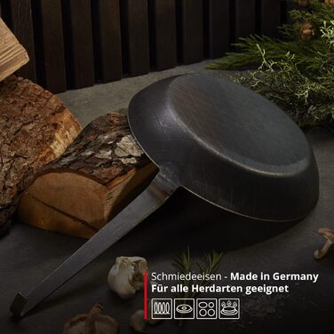 Сковорода преміум-класу MEISTERKOCH Ø 28 см Зроблено в Німеччині коване залізо підходить для індукції універсальна
