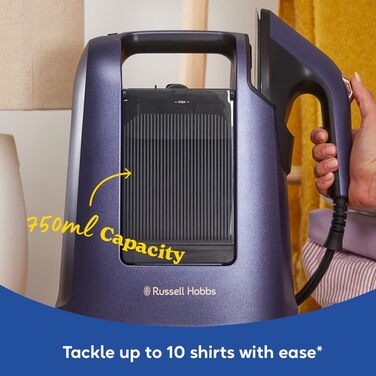 Праска Russell Hobbs Steam Genie 2-в-1: праска + запарювач (1700W, 20г/хв, сумка, 3 насадки)