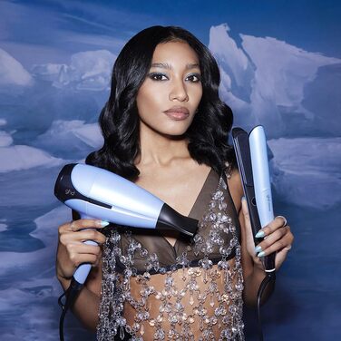 Випрямляч для волосся та фен ghd Chronos & Helios Limited Edition Deluxe в кольорі Icy Blue