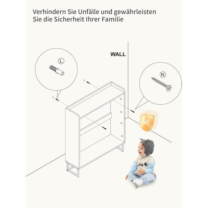 Шафа для взуття з 2 дверцятами, полиця для взуття в передпокій, вузька шафа-кіпер для взуття з 4 полицями, тумба для взуття з металевими ніжками, органайзер для взуття з дерева для стіни, 80x23,8x101,7 см, білий