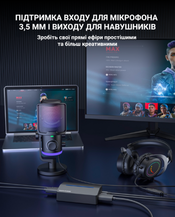 Пристрій захоплення відео Fifine V3 Game collection card