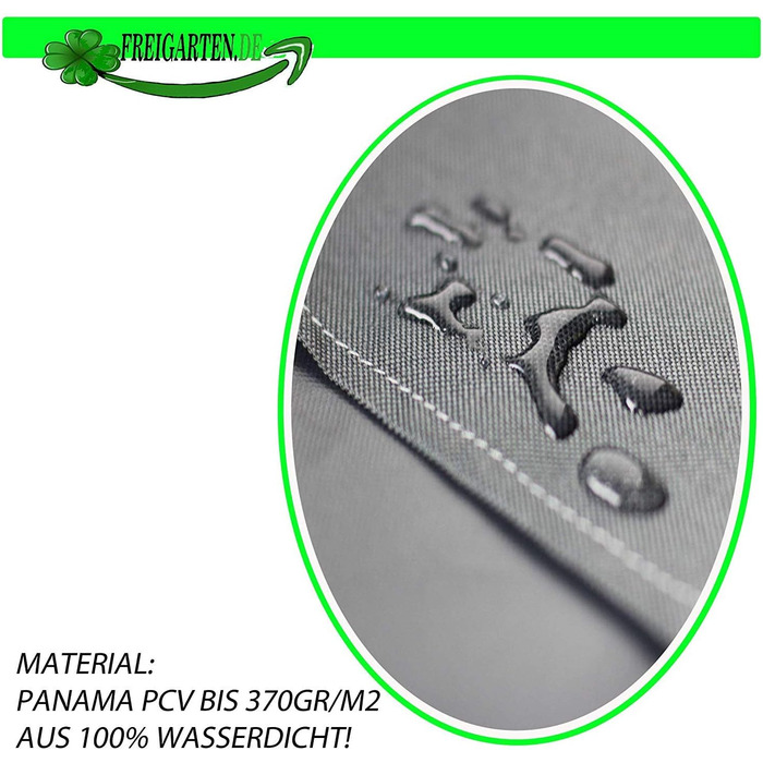 Заміна даху для альтанки 3х3 метри Водонепроникний матеріал Panama PCV Soft 370 г/м дуже міцний Модель 1 (Антрацит)