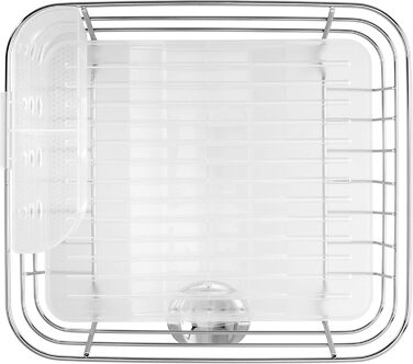 Сушарка для посуду simplehuman KT1104 компактна, пластик, 5 років гарантії, матова сталь