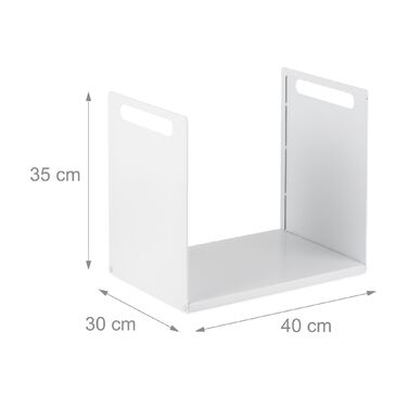 Стильна металева полиця для дров Relaxdays