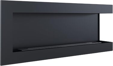 Мм Камін з лівою стінкою Ethanol Black Corner Fireplace (1200 x 280 мм), 600x280