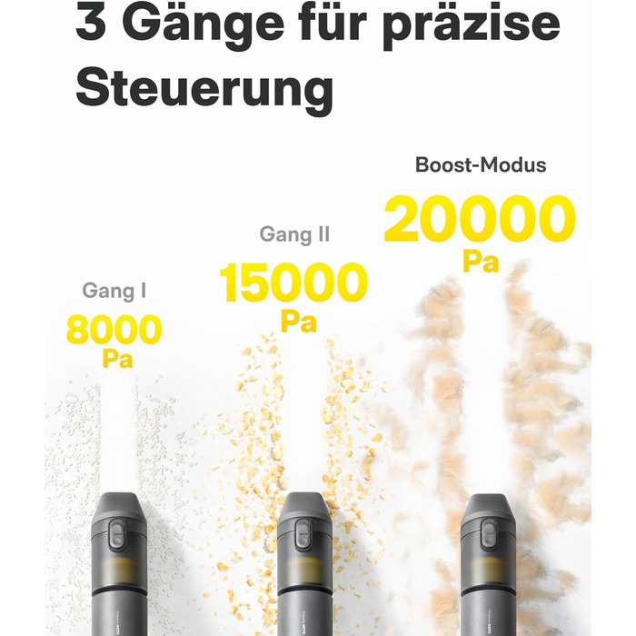 Акумуляторний ручний пилосос HOTO 20000Па 4-в-1 для авто, дому та клавіатури, бездротовий міні-пилосос з функцією обдуву