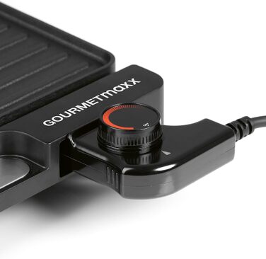 GOURMETmaxx Електричний настільний гриль | Бездимний гриль 2200W з 2 зонами | Антипригарне покриття, регулювання температури