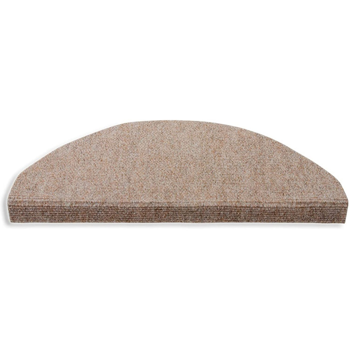 Килимки casa pura Textile Fibre Step Mats - 1 шт. Самоклеящиеся, напівкругла, бежева, для внутрішніх приміщень (Лейпциг)