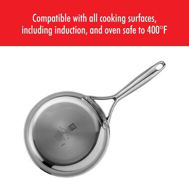 Набір сковорідок ZWILLING Spirit Energy 2 шт. (25.4 см, 30.5 см), нержавіюча сталь, керамічне покриття, антипригарні