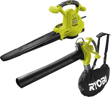 Електричний повітродув/самохідний збирач листя RYOBI RBV3000CESV | 3000 Вт | 2 в 1