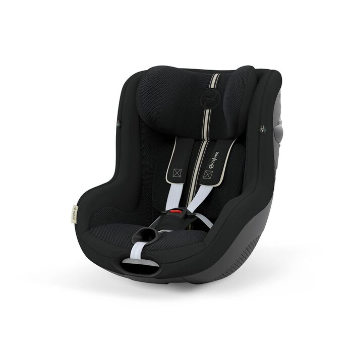 Дитяче автокрісло CYBEX Gold Sirona G i-Size Plus, приблизно від 3 місяців до 4 років (від народження з вкладишем для новонароджених), максимальна вага 19 кг, 61-105 см (від 40 см зі вкладишем для новонароджених), Moon Black Moon Black Plus