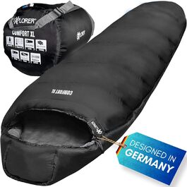 Спальний мішок EXPLORER Comfort XL 3-4 сезони, до -23°C, 350GSM, мумія, для дорослих, 230x85x70 см, для кемпінгу, трекінгу, подорожей