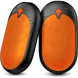 Електричні грілки для рук 2 шт. - USB перезаряджувані, 3 режими нагріву, 24 години тепла, для активного відпочинку взимку (Помаранчевий)