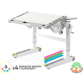 Дитячий стіл Mealux Ergowood L Multicolor TG (арт. BD-810 TG/MC)