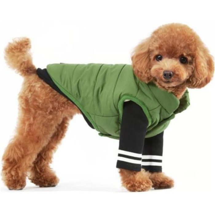Тепла куртка для собак meioro, одяг для собак, затишна куртка для собак, зимове пальто з підкладкою, одяг для собак і кішок, теплий одяг для французького бульдога, мопса