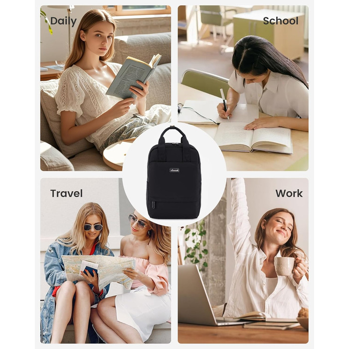 LOVEVOOK Рюкзак для жінок, 15.6 дюймів, рюкзак для школи, підлітки, дівчатка, елегантний, для подорожей, рюкзак для університету, робочий, водонепроникний, для роботи, подорожей, навчання, "LOVEVOOK"