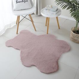 Дитячий килимок SIMPEX Shaggy Bear Shape 80 x 100 см Pink Runner - Kuntsfur Rug Дитячий ігровий килимок Антиалергенний і Extra Soft - Килимки для дитячої кімнати для хлопчика і дівчинки Дитячий килимок