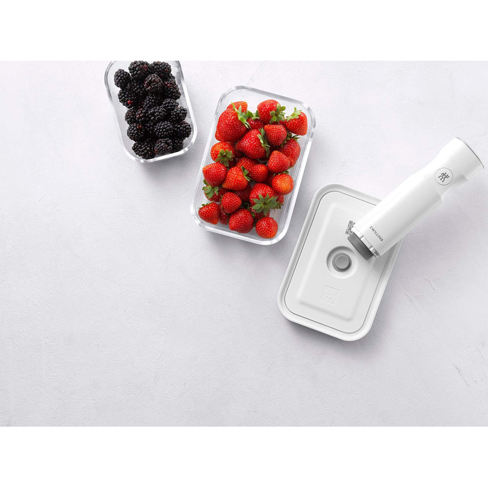 Набір контейнерів для вакуумної упаковки Zwilling Fresh & Save S/M/L (3 шт.), скло, білий