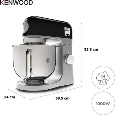 Кухонна машина KENWOOD kMix KMX750BK чорного кольору, стандартного розміру