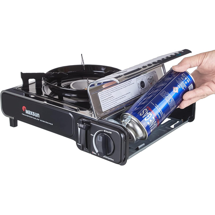 Газовий балонний нагрівач Maxsun з нержавіючої сталі з кейсом