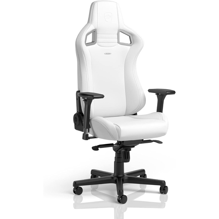 Крісла Epic Gaming Chair, ергономічні, підтримка голови та попереку, PU шкіра, до 120кг, 1,85м (Білий)