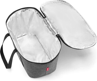 Сумка-холодильник Reisenthel Carrybag з ізотермічною сумкою для покупок (Чорний + Срібний Твіст)