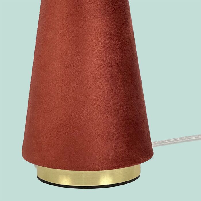 Лампа настільна Relaxdays з абажуром з оксамиту