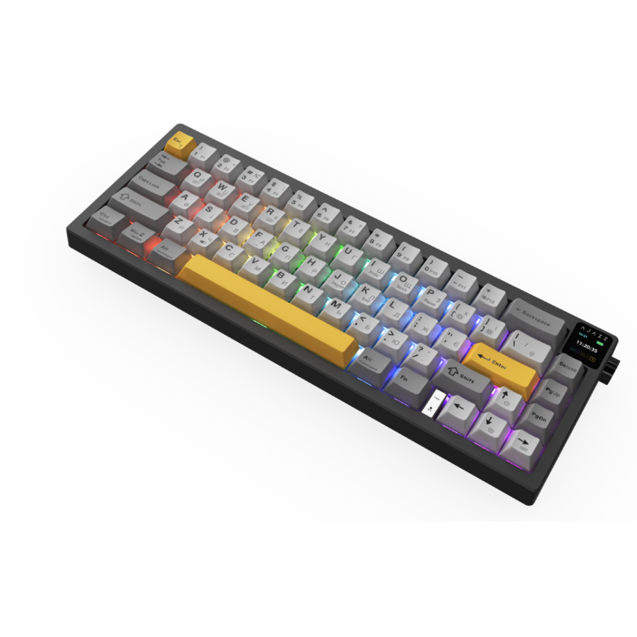 Бездротова механічна клавіатура Ajazz AK650 Flying Fish Switch - Black (AK650-FF-BGY)